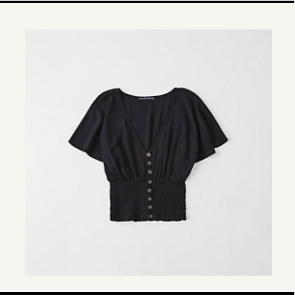 Abercrombie and Fitch Smocked Kimono Top